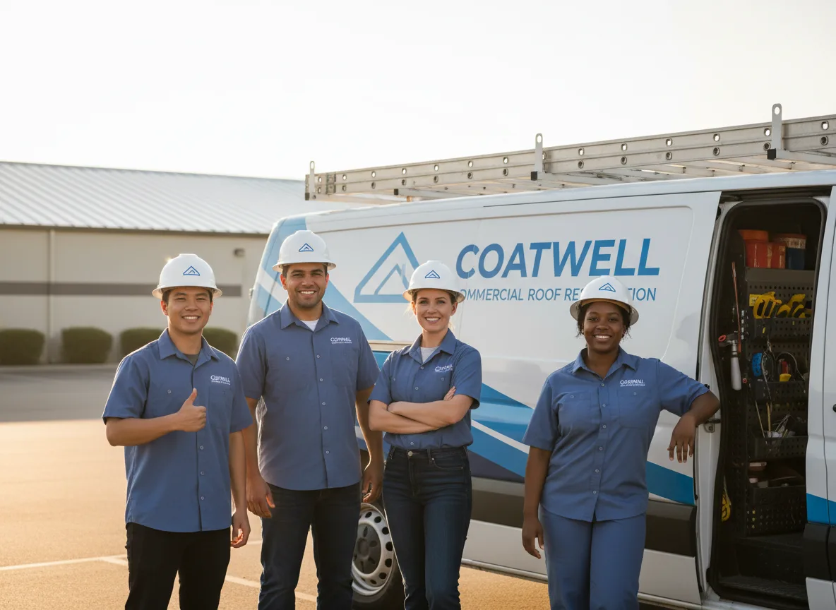 Commercial roof coating company in Avon, MA